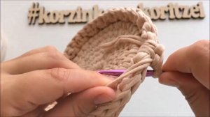 УЗОР КРЮЧКОМ ДИАГОНАЛЬ | из трикотажной пряжи | для начинающих | T-SHIRT YARN