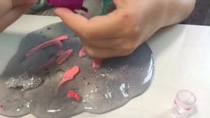 цветной слайм