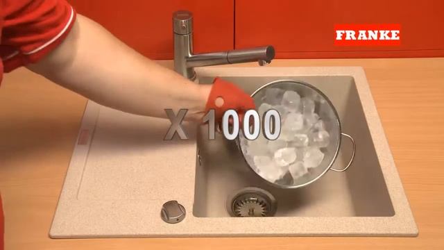 ВИДЕО: тест гранитной мойки Franke на перепады температуры смотреть онлайн