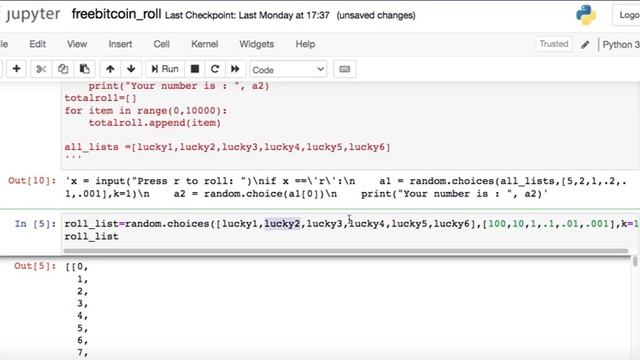 Free CODE Giveaway | Faucet Roll Simulator in Python