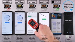 Asus ROG Phone 5 vs ROG 3 / S21 Ultra / OPPO Find X3 Pro / iPhone 12 Pro Max Battery Life DRAIN Tes