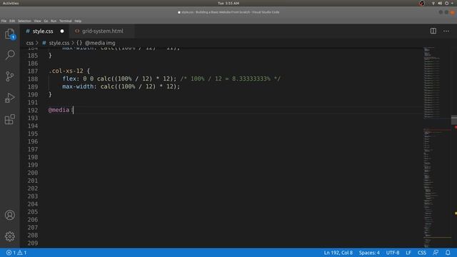 10  Grid System | Building A Website From Scratch Series