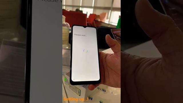 Samsung Galaxy A02 setting up