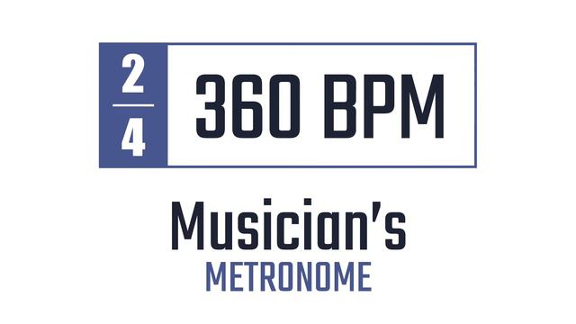 360 BPM - 2/4 - Metronome смотреть онлайн