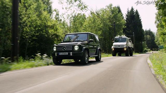 Mercedes G Class and Unimog offroading смотреть онлайн