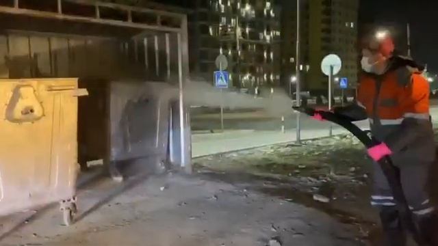 "Тазалык" дезинфицирует мусорные баки смотреть онлайн