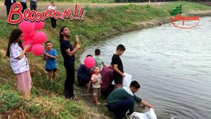 Запуск мальков рыбы в пруд санатория "Карагай" Башкортостан