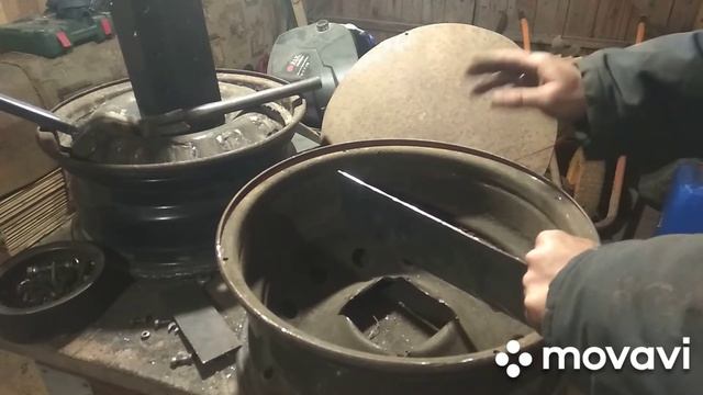 Буржуйка из дисков от авто на отработке. Часть 4. Почта закончили))) смотреть онлайн