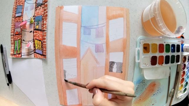 Урок №16. Рисуем большую стирку. 8+ смотреть онлайн