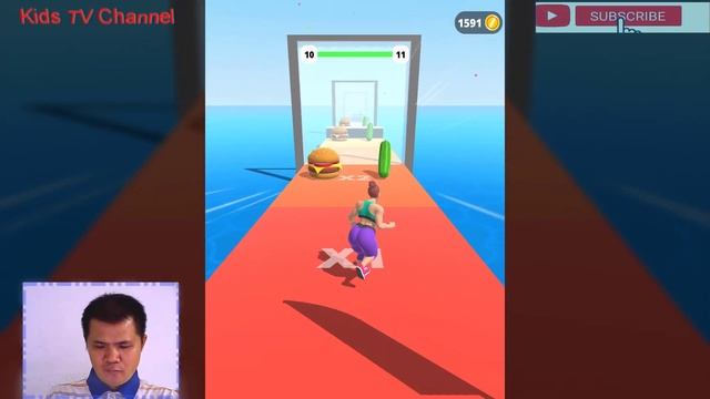 Fat 2 Fit Game - NOOB vs PRO vs HACKER in Fat 2 Fit - Gameplay Android, iOS - Kids TV Channel смотреть онлайн