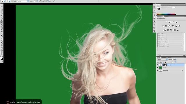 Masking Difficult Hair using Alpha Channels Advanced in Photoshop смотреть онлайн