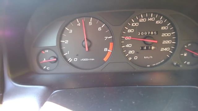 Honda Prelude 2.2 80-120 kmh shift 2 early