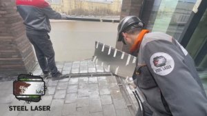 Очистка камня от цемента и соли