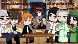 °•//Writers reaction to Osamu Dazai 1/? //•[??????]°