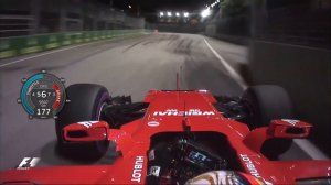 F1 2017 Sebastian Vettel Pole Lap  Singapore 