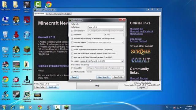 How to install Minecraft Forge 1.13/1.12.2/1.10.2 - (Windows) смотреть онлайн