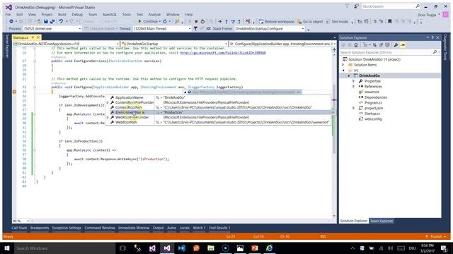 4. DEVELOPMENT vs PRODUCTION ENVIRONMENT- Asp.Net CORE MVC