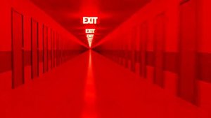 I put Roblox : DOORS Seek Chase music theme over Backrooms level "Run For Your Life"