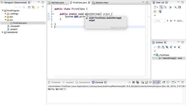 Java Hello World Detailed Explanation for beginners смотреть онлайн