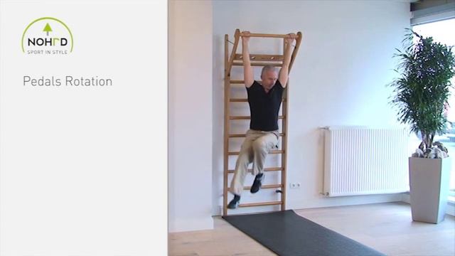 Шведская стенка NOHrD: Развитие мышц брюшного пресса и бедер 04 смотреть онлайн