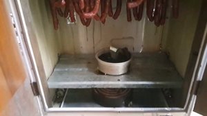 Охотничьи колбаски в новой коптильне