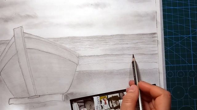 Curso completo de dibujo GRATIS, (clase 8,marina regla de tercios) how to draw ship смотреть онлайн