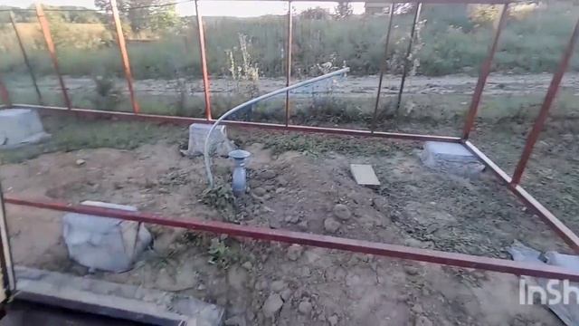 Своими руками. Сарайчик из профильной трубы и профнастила 4х6 над погребом. смотреть онлайн