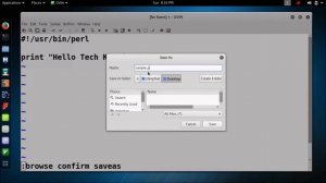 How to write and run PERL program in Linux OS.