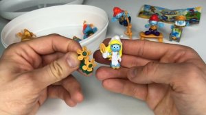 Киндер Сюрприз ЗОЛОТЫЕ СМУРФИКИ| ПОЛНАЯ КОЛЛЕКЦИЯ 2021 | Kinder Überraschung Die Schlümpfe 2021