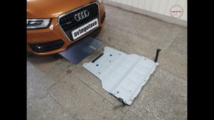 Audi Q3 2012. Защита двигателя и кпп. Алюминий-магний 3мм