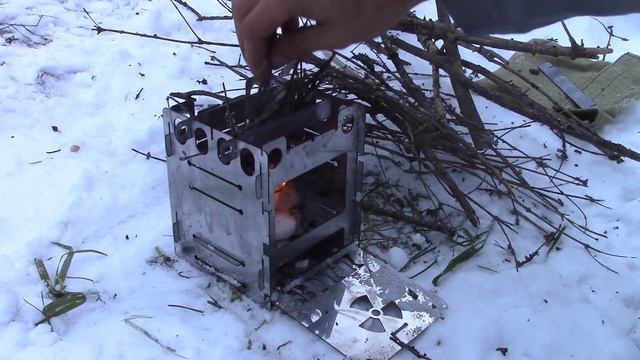 Печь щепочница Выживайка №2 (ВЖК) - обзор, тест, мнение и отзыв смотреть онлайн