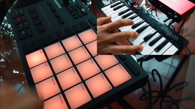 Gloomy Horizon - Chill Background Music No Copyright (Maschine Mikro MK3 and IK Multimedia iRig 25) смотреть онлайн