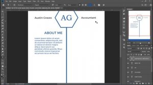 Simple & Unique Resume Design in Adobe Photoshop || Cv Designing || Easy Tips || Hindi/English