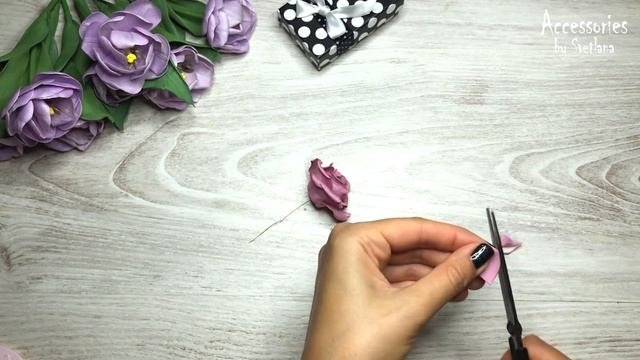 Заколки для волос из фоамирана | DIY | Foam Flowers