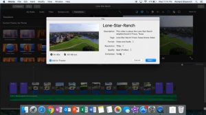 iMovie: How to save video in .mp4 vs .mov file format on an Apple Mac computer