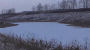 Видео отчёт с зимней рыбалки на щуку.