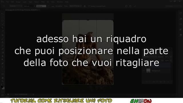 Tutorial Photoshop CS6 - Come ritagliare e ridimensionare una foto смотреть онлайн