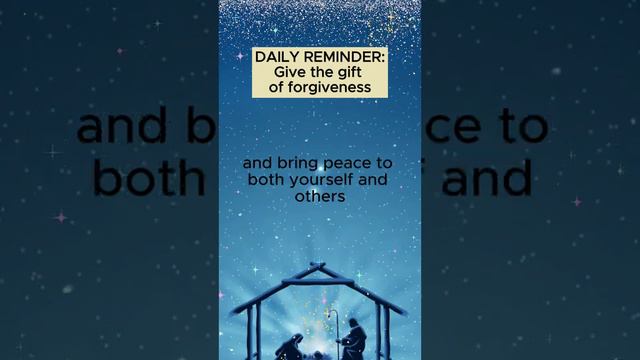 DAILY REMINDER: Give the gift of forgiveness #inspiration #motivation #christmas #dailyreminder смотреть онлайн