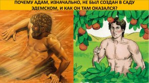 ПОЧЕМУ АДАМ, ИЗНАЧАЛЬНО, НЕ БЫЛ СОЗДАН В САДУ ЭДЕМСКОМ, И КАК ОН ТАМ ОКАЗАЛСЯ?