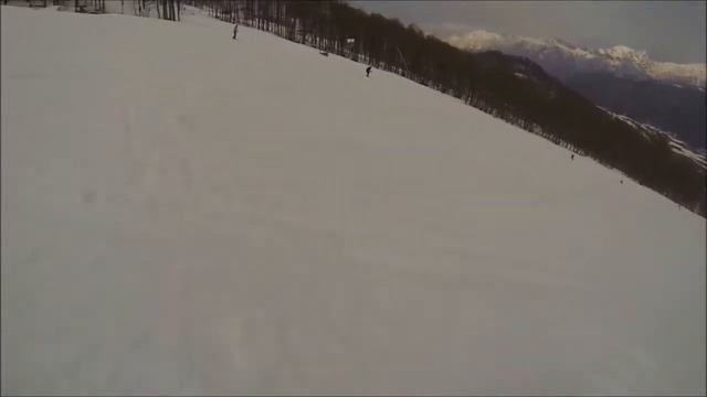 Роза Хутор на сноуборде и горных лыжах в марте на Волчьей скале смотреть онлайн