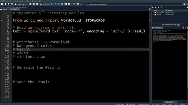 Create Word-Cloud with Python | Fun with Python | The Programmers Talk