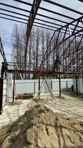Процесс установки навеса для автомобиля