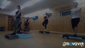 Силовые упражнения на степе.