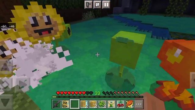 Я перенес мод с Java на Bedrock Plants vs zombies cubed.Растения против зомби.Minecraft Bedrock. смотреть онлайн