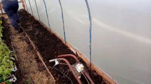 Электрокультиватор вспашка земли в теплице