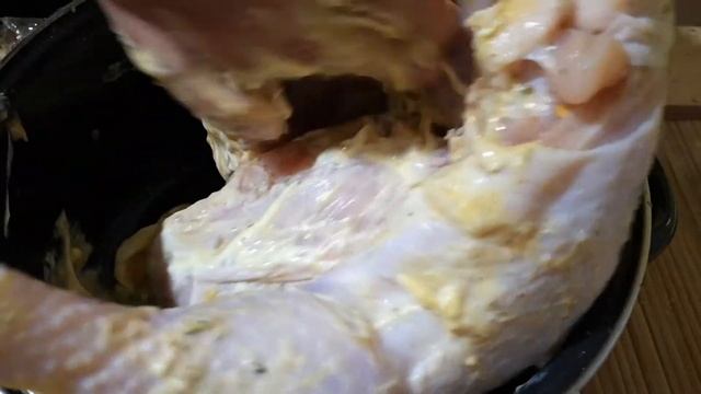 Запекаем курицу в духовке. за 1,5 часа.