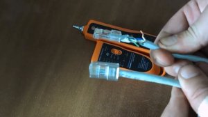 Тестирование кабеля с помощью тестера XQ-350