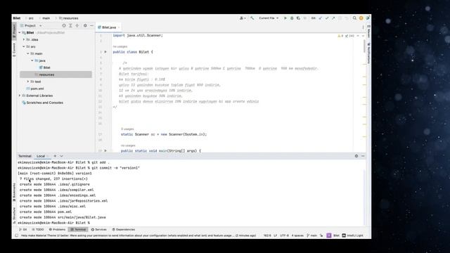 IntelliJ'deki Bir Projeyi GitHub'a Aktarma смотреть онлайн