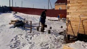 Решили начать строить веранду